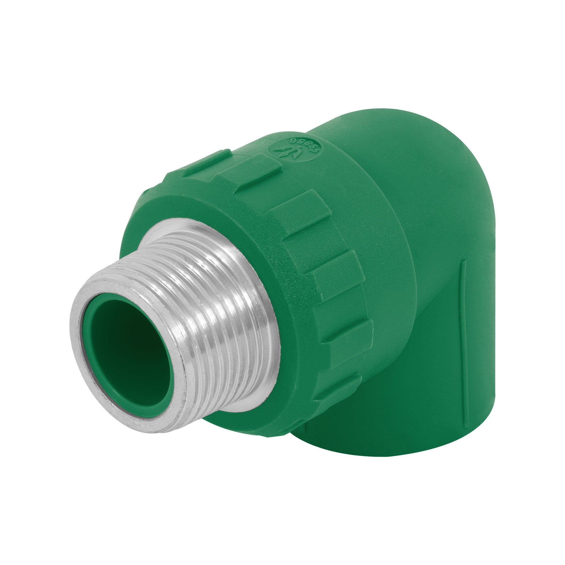 Codo 90° PPR,  3/4', rosca macho con inserto metálico, Foset