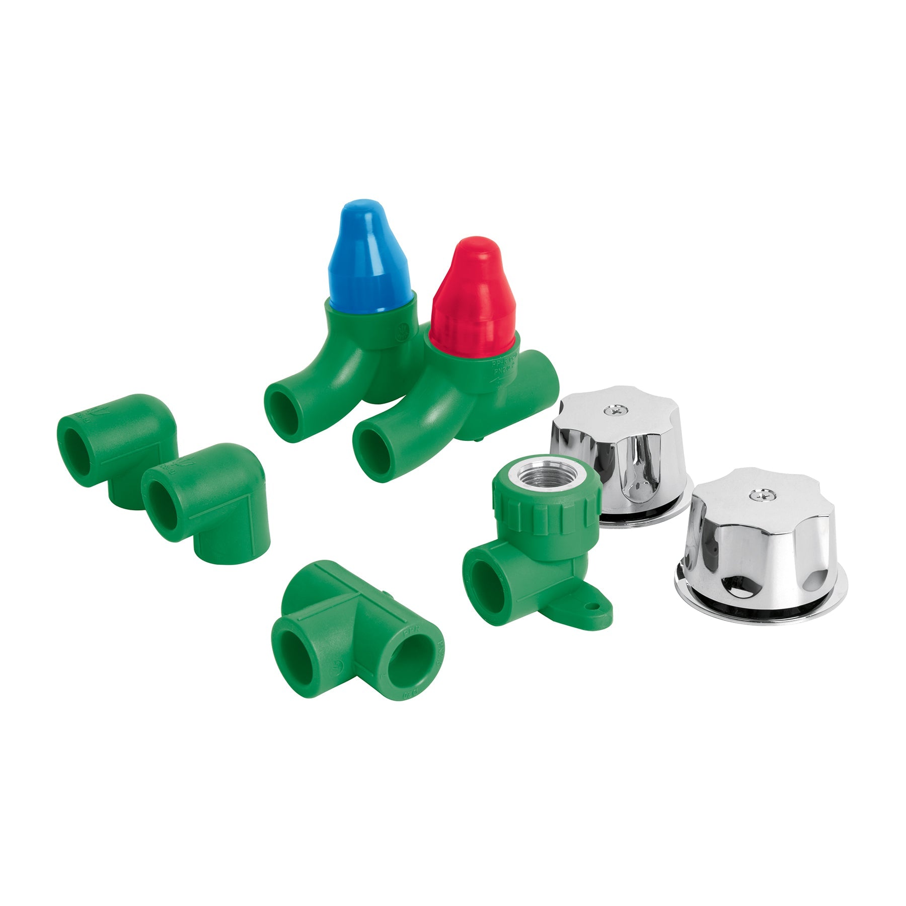 KIT PPR para instalacion regadera, con manerales, Foset