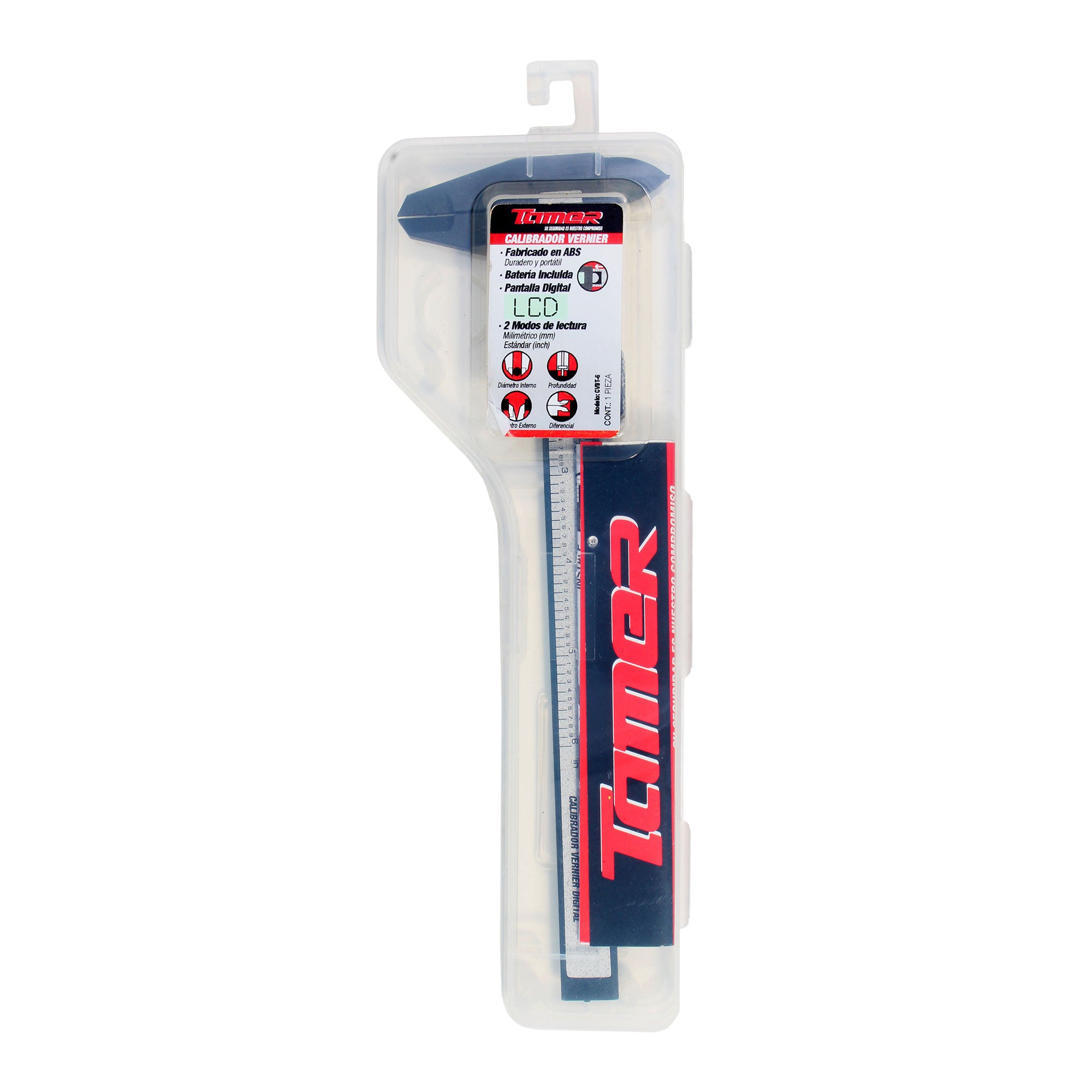 Calibrador Vernier Digital de ABS (Std y Mm)