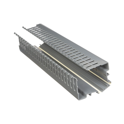 PANDUIT - Canaleta para Cable en Esquina, 5.33" x 4.58", 6 Pies, Color Gris