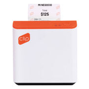 CLIP - Impresora Térmica Clip con Conexión Bluetooth Portátil Compatible con POS Blanco-Naranja