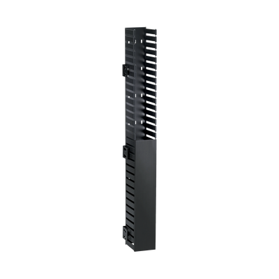 PANDUIT - Organizador Vertical IN-Cabinet, Sencillo (Solo Frontal), Para Uso Con Gabinetes Panduit, Montaje Lateral en Riel de Rack, 40 UR, 1.95 in de Ancho, Color Negro