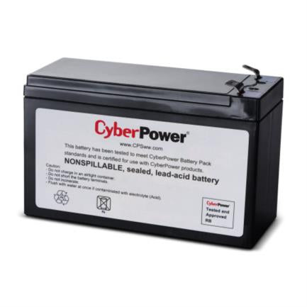 CYBERPOWER - Batería Cyberpower Certificada de Reemplazo 12V/8AH Incluye Empaque para Transporte de Batería Usada
