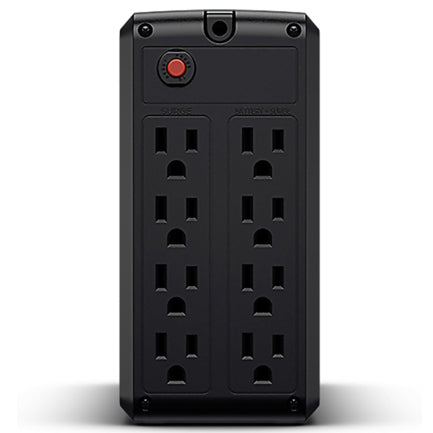 CYBERPOWER - UPS Cyberpower Torre con Ahorro Energía 550VA/275W Reg Automática(AVR) 8 × NEMA 5-15R 4