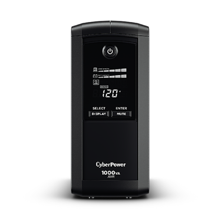 CYBERPOWER - UPS CYBERPOWER 1000VA 600W 9 CONT PANTALLA LCD INTELIGENTE M