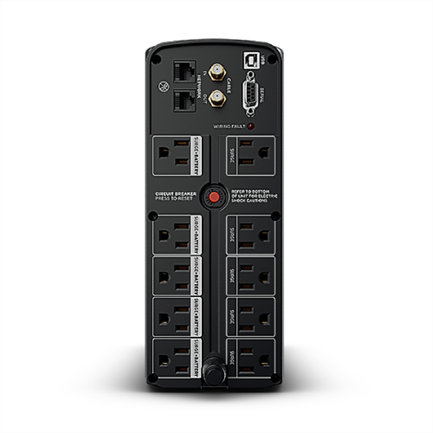 CYBERPOWER - UPS CYBERPOWER 1350VA 810W LCD REGULADOR VOLTAJE 8 CONT