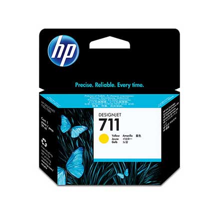HEWLETT PACKARD - Tinta HP LF 711 Amarillo 29ML DesignJet