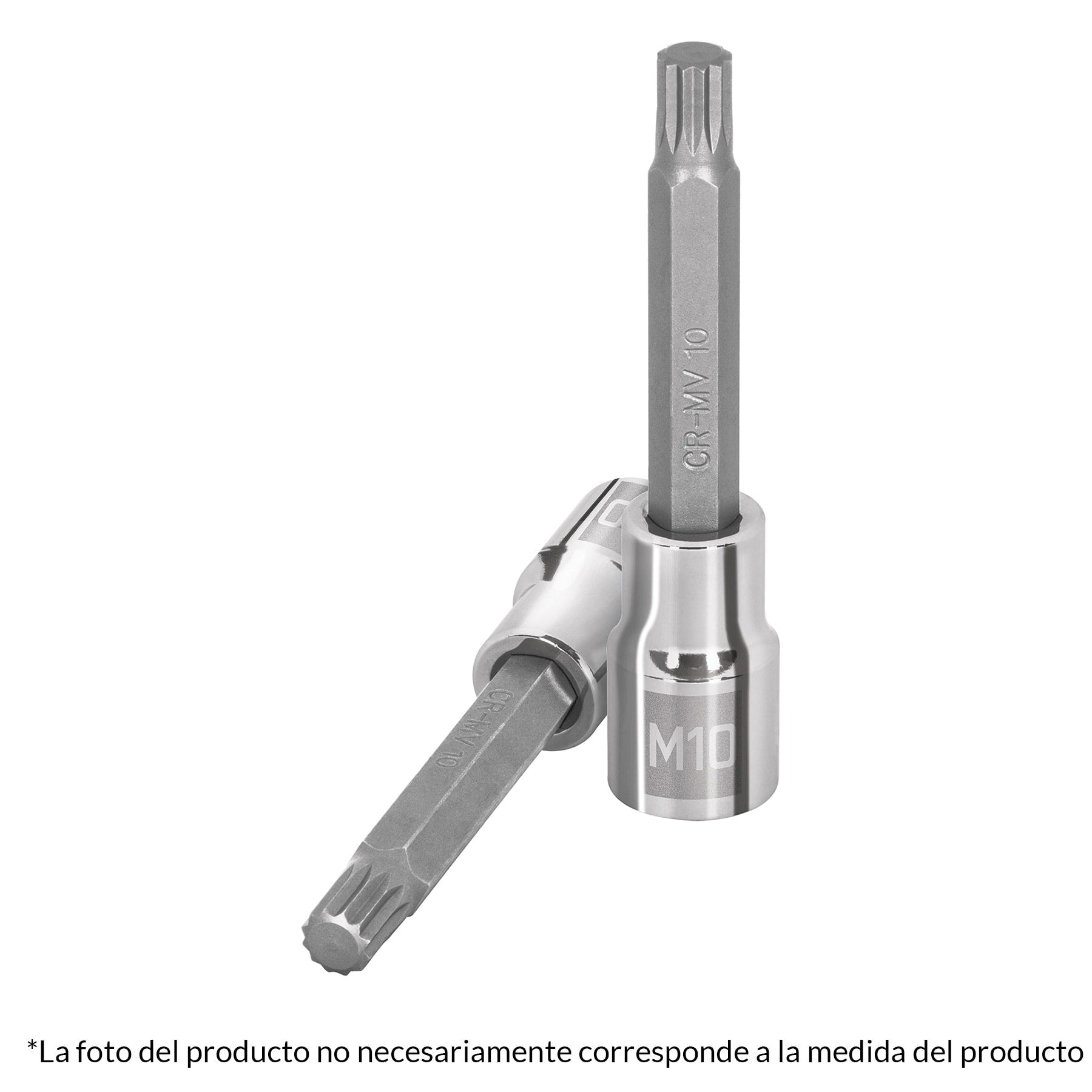 Dado punta larga bristol M8, cuadro 1/2', Truper