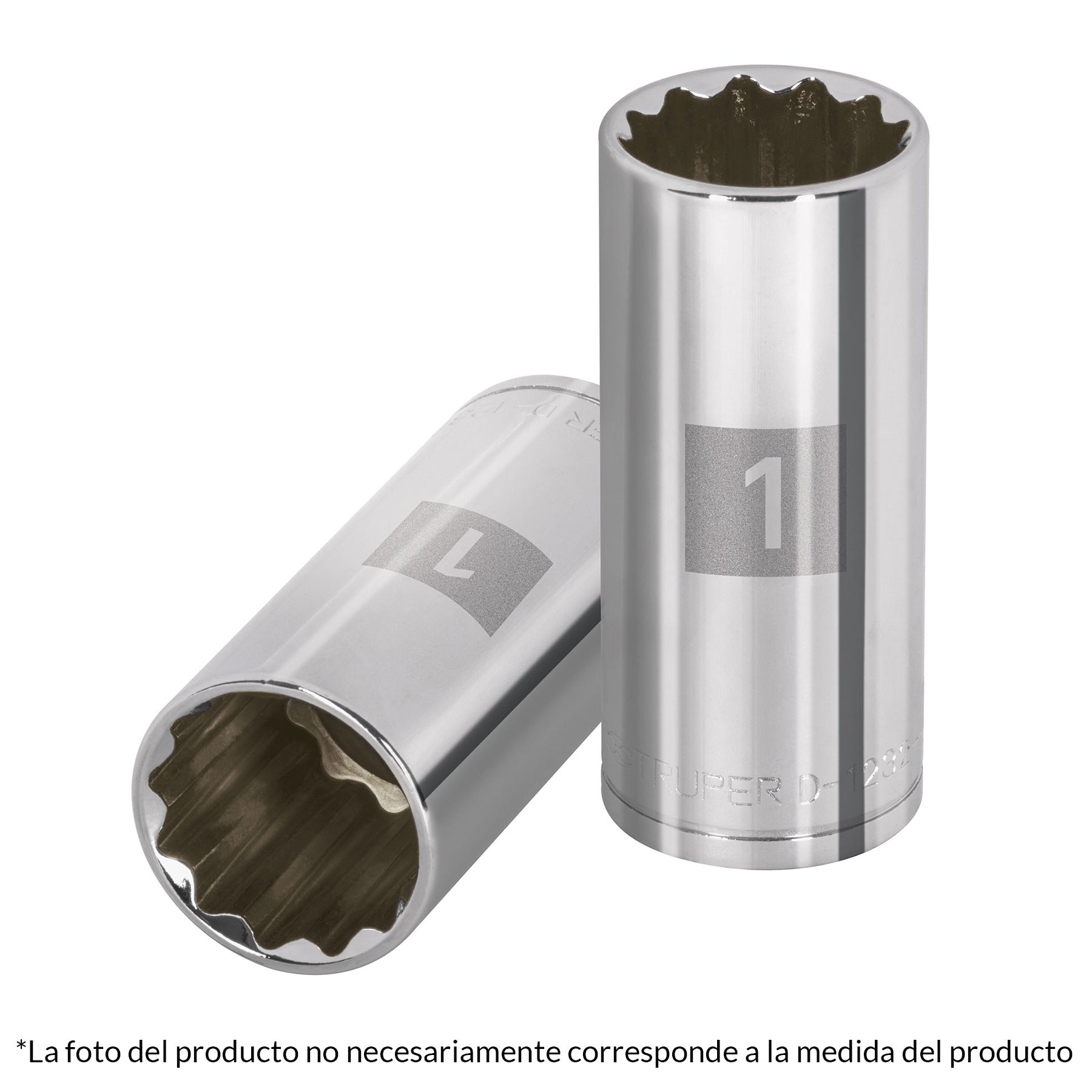 Dado largo de 5/16' 12 puntas, cuadro 1/2', Truper