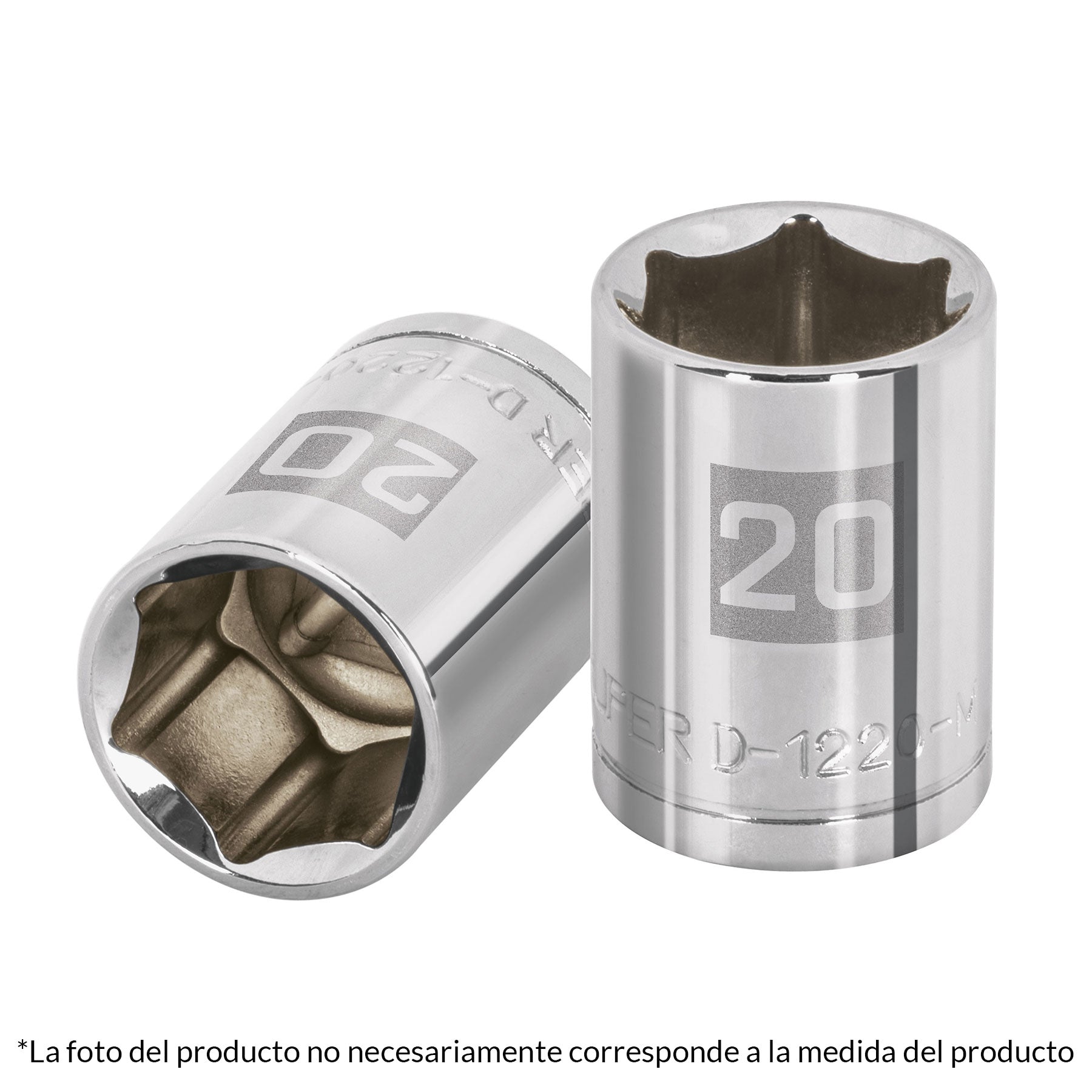 Dado de 27 mm, 6 puntas, cuadro 1/2', Truper