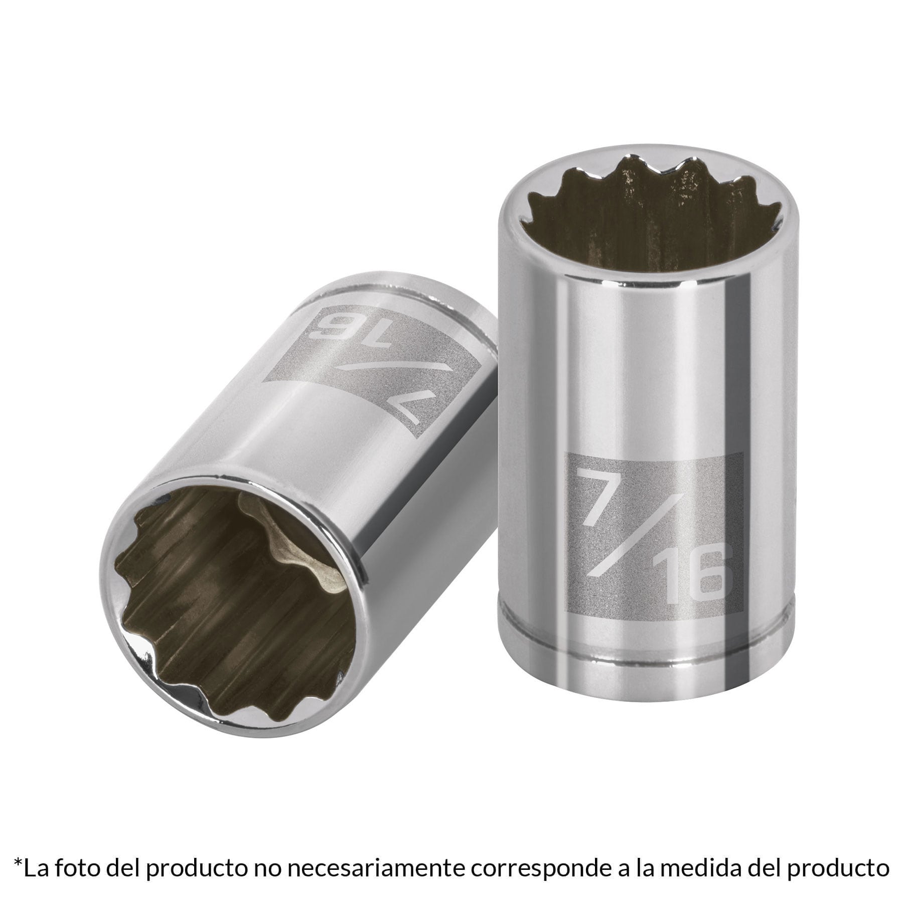 Dado de 5/16', 12 puntas, cuadro 1/4', Truper