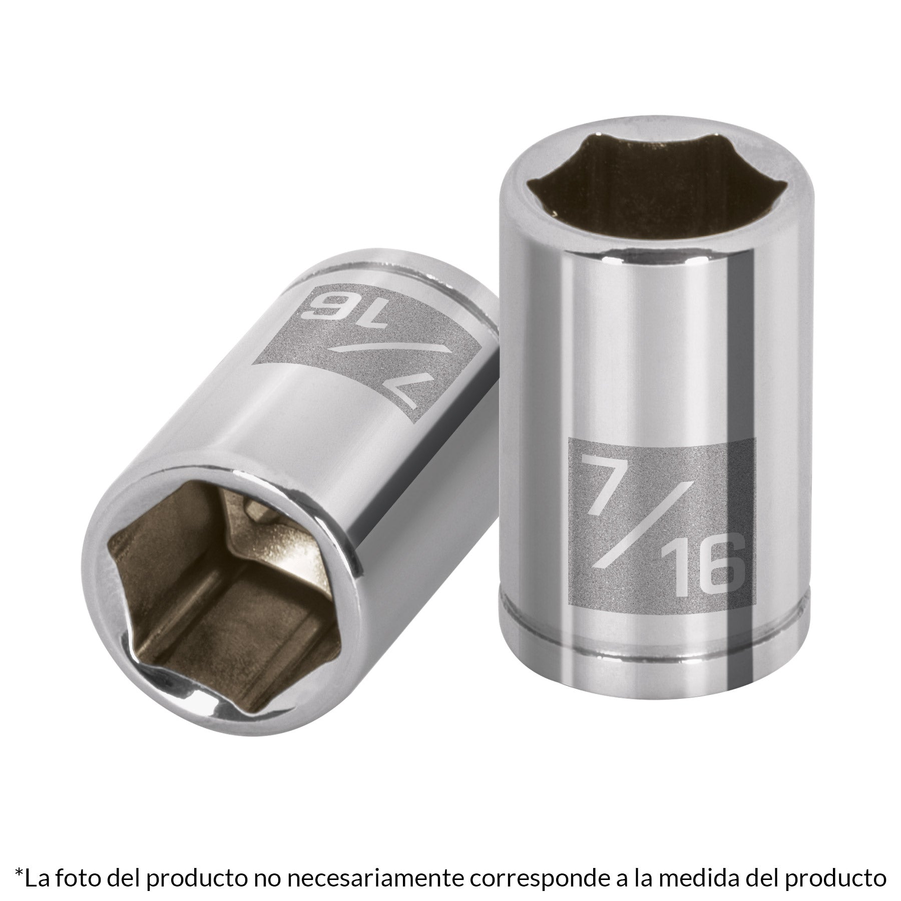 Dado de 9/16', 6 puntas, cuadro 1/4', Truper