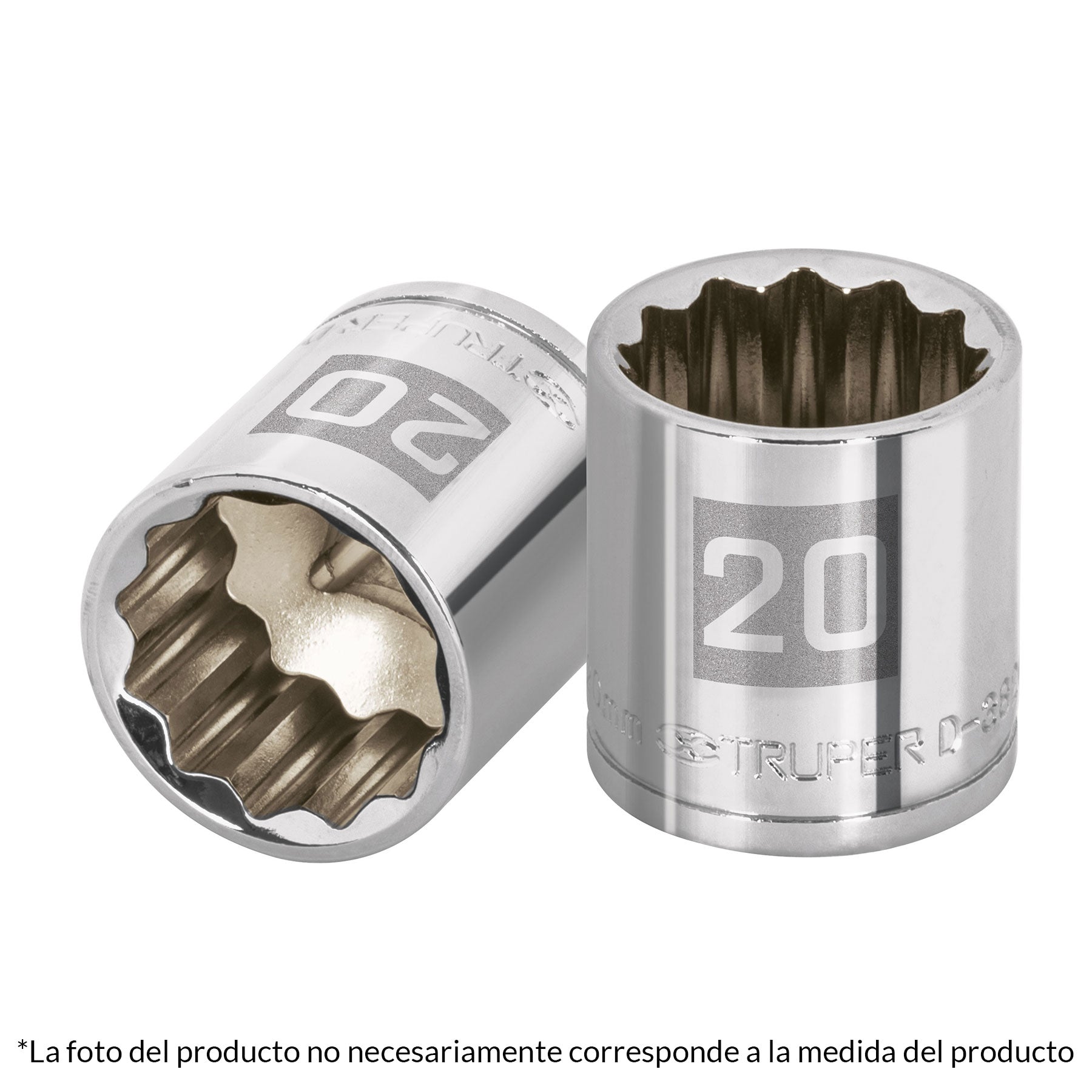 Dado de 6 mm, 12 puntas, cuadro 3/8', Truper