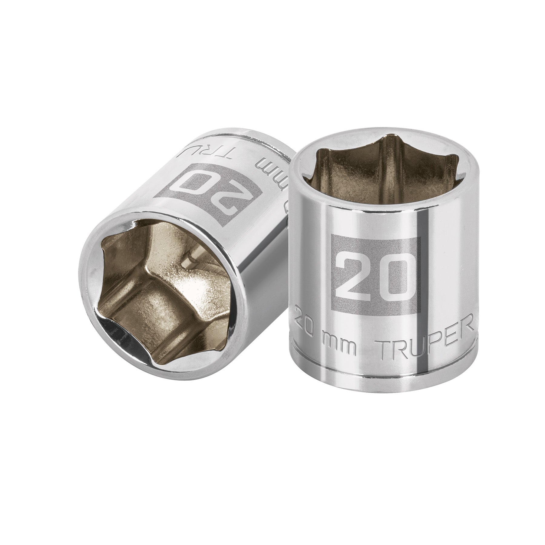 Dado de 20 mm, 6 puntas, cuadro 3/8', Truper