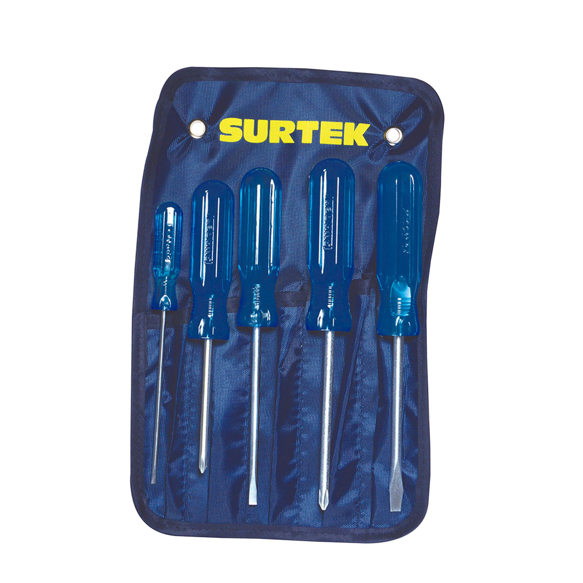 Surtek - Juego de 5 destornilladores azules combinado