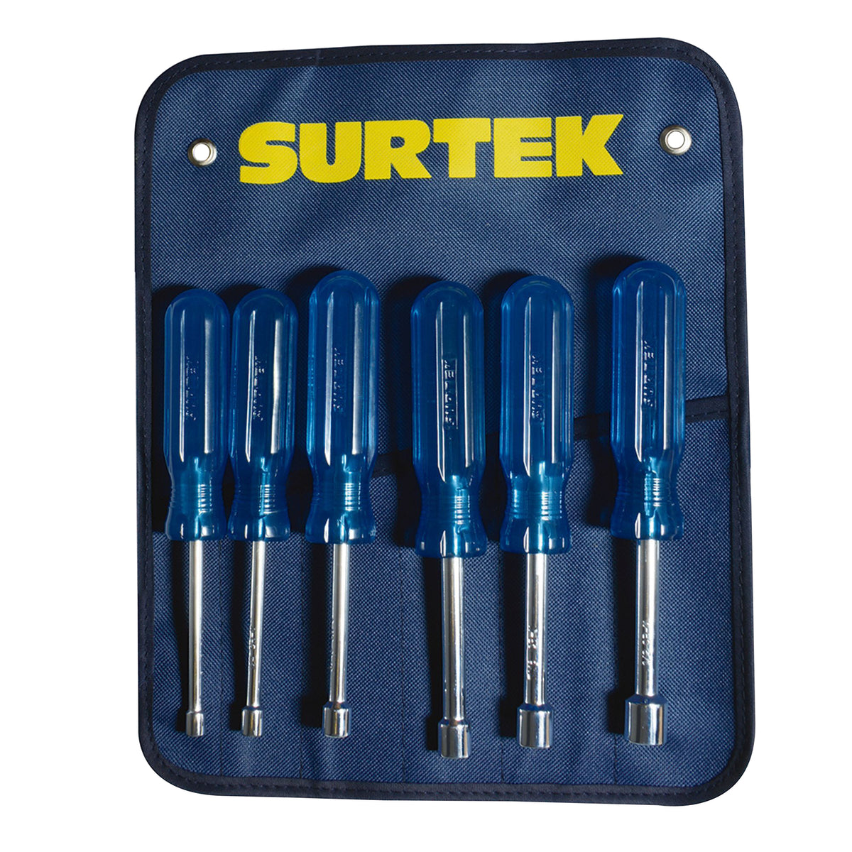 Surtek - Juego 6 destornilladores azules de caja en pulgadas