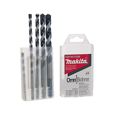MAKITA - Juego de 5 Pzas. de Broca para Concreto con Punta de Carburo (3/16", 1/4", 5/16", 3/8" y 1/2")