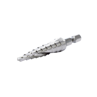 MAKITA - Broca escalonada espiral de hss 4-12 mm, zanco de 1/4" hexagonal, blister con una pieza.