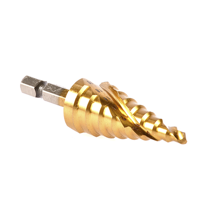 MAKITA - Broca escalonada espiral de 1/4" hss-tin 4-20 mm, blíster con una pieza.