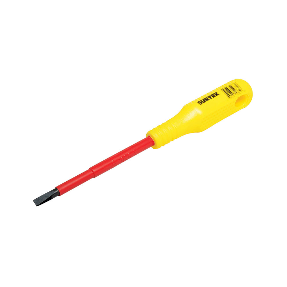 Surtek - Destornillador 1000V barra redonda cabinet 5/32 x 4 in