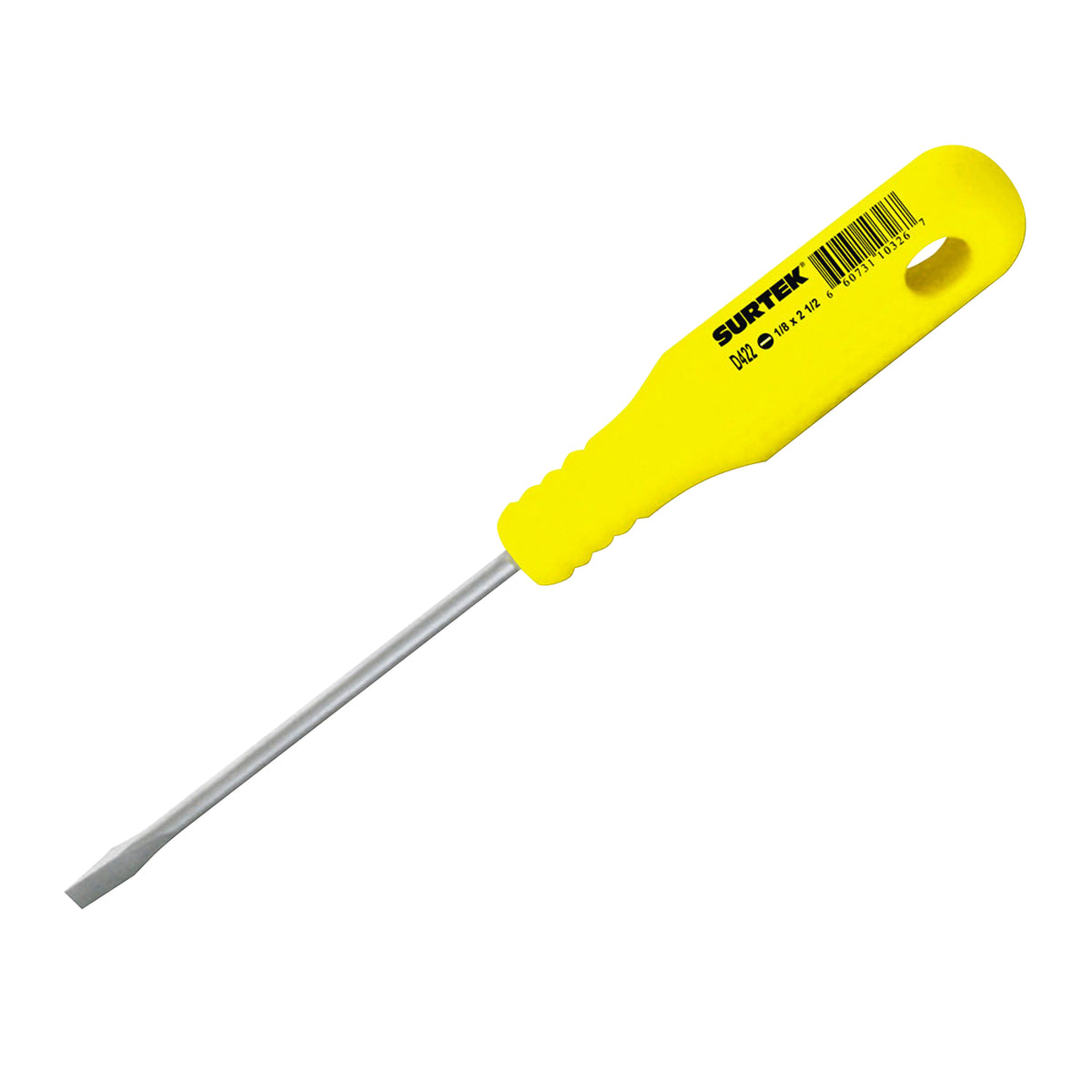 Surtek - Destornillador amarillo mini cabinet 1/8x2-1/2 in