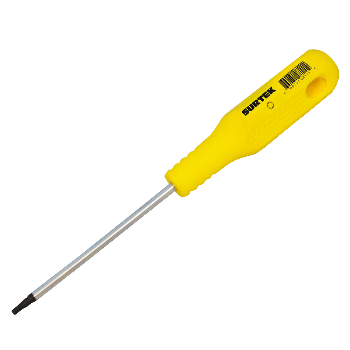 Surtek - Destornillador amarillo barra redonda punta Torx® T15x4 in