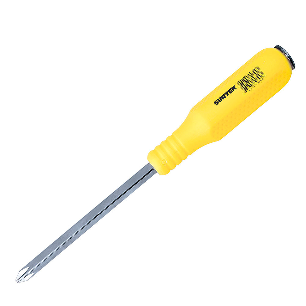 Surtek - Destornillador amarillo de golpe Phillips® #2x6 in