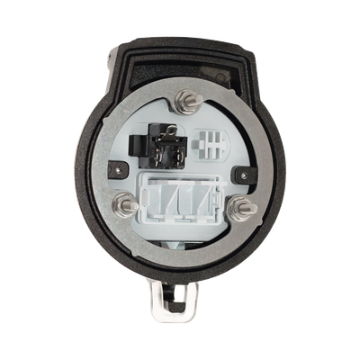 PANDUIT - Dispositivo Circular de Puertos de Acceso a Datos, Con Dos Espacios Para Módulos Mini-Com y Un Receptáculo NEMA 5-15R, Protección IP66, de 3" de Diámetro