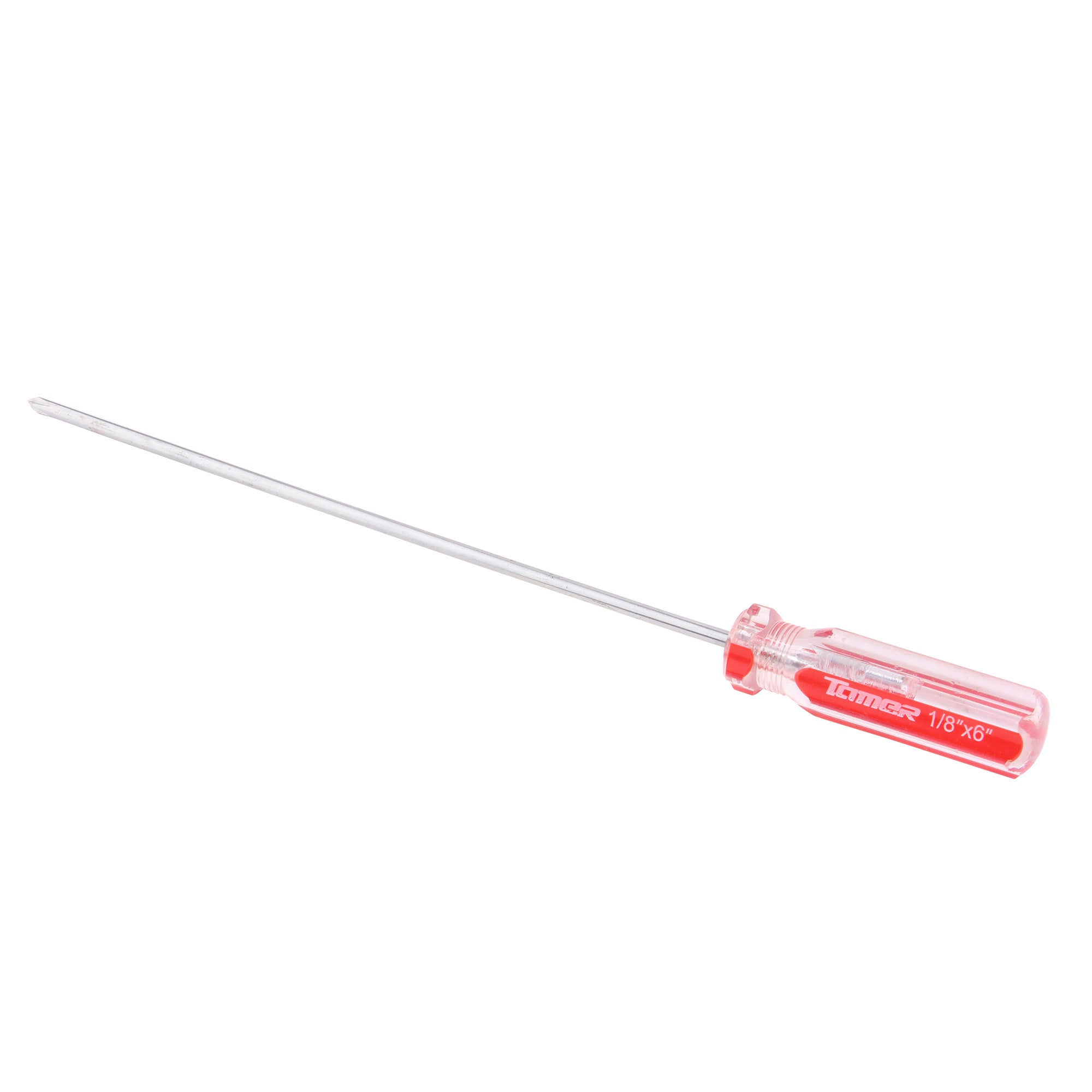 Desarmador cruz 1/8" x 6", barra acero cromado, mango PVC