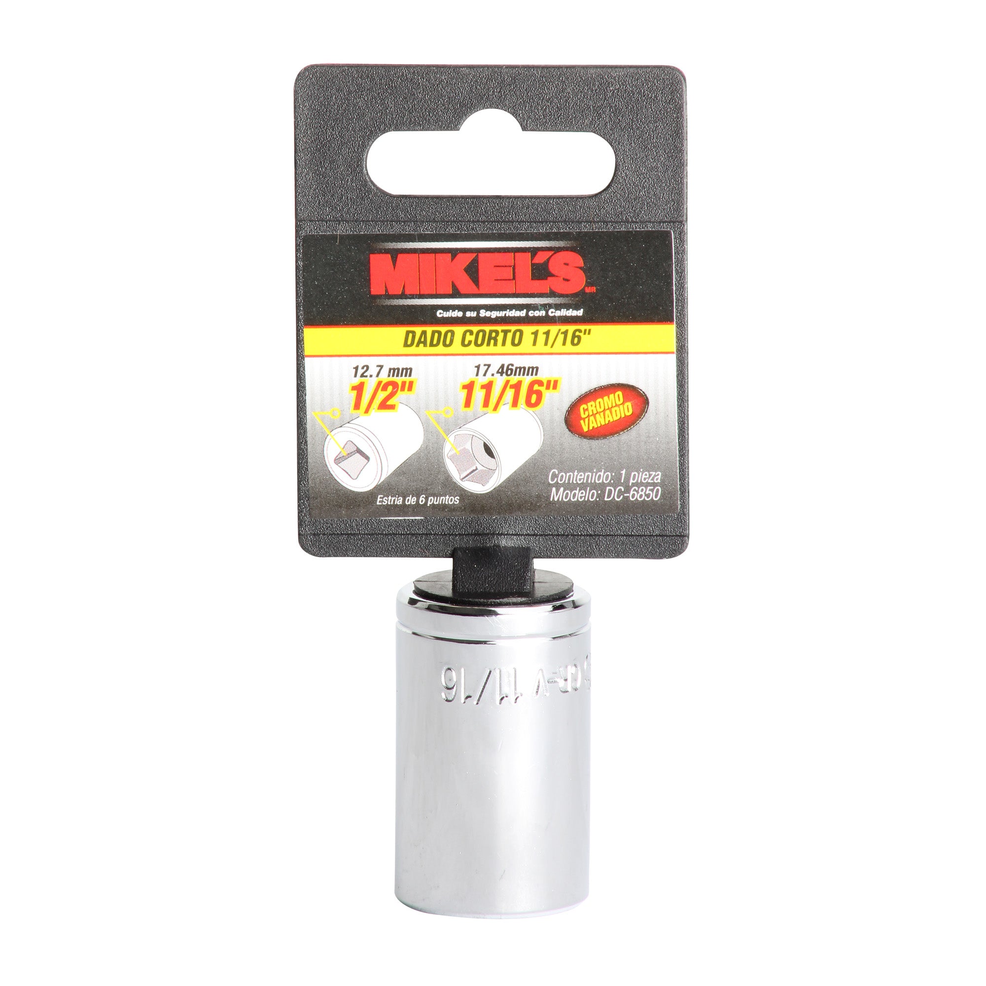 Dado corto 1/2” Estandar 11/16