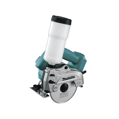 MAKITA - CORTADORA VIDRIO/MARMOL INALAMBRICA 5″ (125 MM.) 8,500 RPM, 2.6 KG. C/ ACC. SUMINISTRO DE AGUA