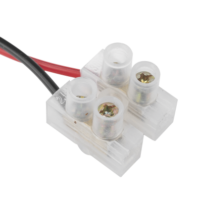 EPCOM POWERLINE - Cable de Alimentación con Conector Macho a Bloque de Terminal Atornillable / Calibre 18 AWG / Longitud 28.5 cm (11.22 Pulgadas) / Ideal para Alimentación de Cámaras