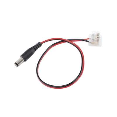 EPCOM POWERLINE - Cable de Alimentación con Conector Macho a Bloque de Terminal Atornillable / Calibre 18 AWG / Longitud 28.5 cm (11.22 Pulgadas) / Ideal para Alimentación de Cámaras