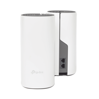 TP-LINK - Kit de Router inalámbrico mesh Deco E4 para Hogar / Doble banda AC 1200  / 2 puertos 10/100 Mbps / Compatible con amazon alexa.