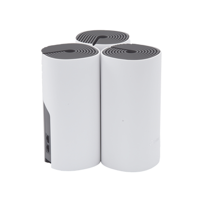 TP-LINK - Kit de Router inalámbrico mesh Deco E4 para Hogar / Doble banda AC 1200  / 2 puertos 10/100 Mbps / Compatible con amazon alexa.