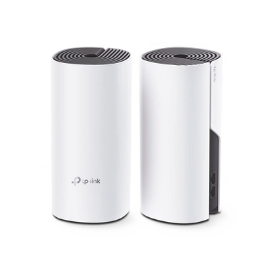 TP-LINK - KIT 2 Routers Inalámbricos MESH Interior para Hogar / Doble Banda Wi-Fi 5 AC1200 Mbps / 2 Puerto Gigabit WAN/LAN / 2 Antenas Internas / Administración Mediante la App Deco (iOS, Android)