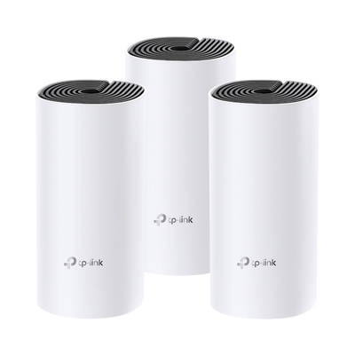 TP-LINK - KIT 3 Routers Inalámbricos MESH Interior para Hogar / Doble Banda Wi-Fi 5 AC1200 Mbps / 2 Puerto Gigabit WAN/LAN / 2 Antenas Internas / Administración Mediante la App Deco (iOS, Android)