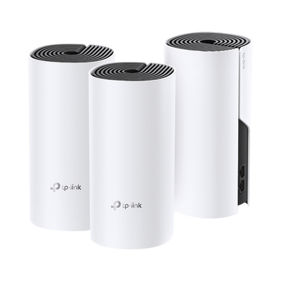 TP-LINK - KIT 3 Routers Inalámbricos MESH Interior para Hogar / Doble Banda Wi-Fi 5 AC1200 Mbps / 2 Puerto Gigabit WAN/LAN / 2 Antenas Internas / Administración Mediante la App Deco (iOS, Android)