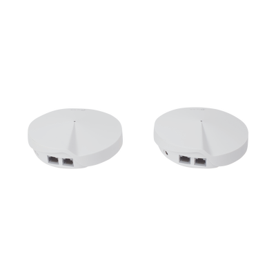 TP-LINK - Kit 2 Routers Inalámbricos MESH Interior para Hogar / Doble Banda Wi-Fi 5 AC1300 Mbps / 2 Puerto Gigabit WAN/LAN / 4 Antenas Internas / Administración Mediante la App Deco (iOS, Android) / Protección HomeCare