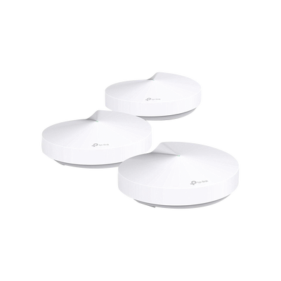 TP-LINK - Kit 3 Routers Inalámbricos MESH Interior para Hogar / Doble Banda Wi-Fi 5 AC1300 Mbps / 2 Puerto Gigabit WAN/LAN / 4 Antenas Internas / Administración Mediante la App Deco (iOS, Android) / Protección HomeCare