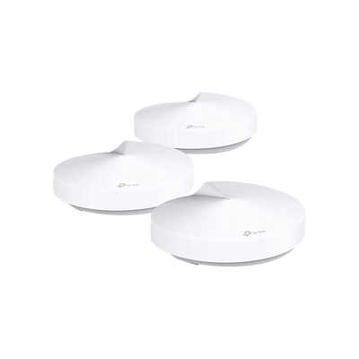 TP-LINK - Kit 3 Routers Inalámbricos MESH Interior para Hogar / Doble Banda Wi-Fi 5 AC1300 Mbps / 2 Puerto Gigabit WAN/LAN / 4 Antenas Internas / Administración Mediante la App Deco (iOS, Android) / Protección HomeCare