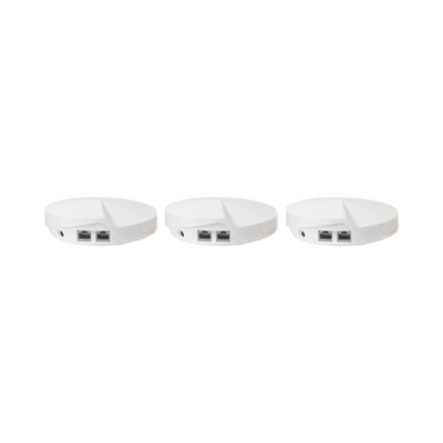 TP-LINK - Kit 3 Routers Inalámbricos MESH Interior para Hogar / Doble Banda Wi-Fi 5 AC1300 Mbps / 2 Puerto Gigabit WAN/LAN / 4 Antenas Internas / Administración Mediante la App Deco (iOS, Android) / Protección HomeCare
