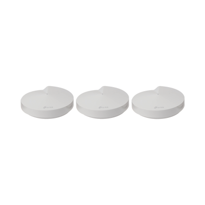 TP-LINK - Kit 3 Routers Inalámbricos MESH Interior para Hogar / Doble Banda Wi-Fi 5 AC1300 Mbps / 2 Puerto Gigabit WAN/LAN / 4 Antenas Internas / Administración Mediante la App Deco (iOS, Android) / Protección HomeCare