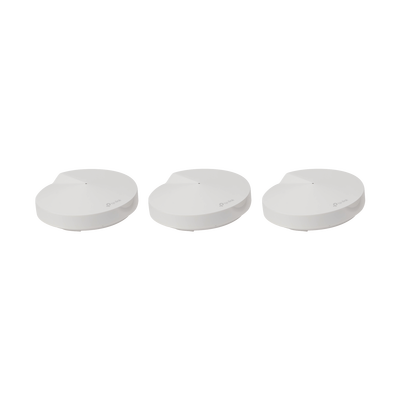 TP-LINK - Kit 3 Routers Inalámbricos MESH Interior para Hogar / Doble Banda Wi-Fi 5 AC1300 Mbps / 2 Puerto Gigabit WAN/LAN / 4 Antenas Internas / Administración Mediante la App Deco (iOS, Android) / Protección HomeCare