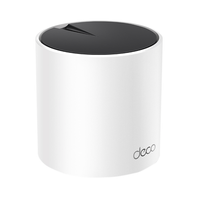 TP-LINK - Router Inalámbrico MESH Interior para Hogar / Doble Banda Wi-Fi 6 AX3000 Mbps / 3 Puerto Gigabit WAN/LAN / 2 Antenas Internas / Administración Mediante la App Deco (iOS, Android) / Protección HomeShield