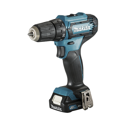 MAKITA - Atornillador broquero cambio rápido 3/8”.  2 baterías 12v de 1.5 amperes y cargador.