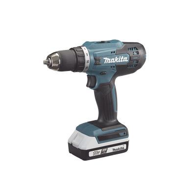 MAKITA - Taladro Inalámbrico SIN CARBONES, Broquero de 1/2", 1,700 RPM, 18VâŽ“, Torque: 40 N.m C/2 Bat. (1.5Ah) y Cargador.