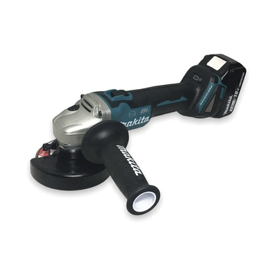 MAKITA - Miniesmeril 115mm 4-1/2in 8.500 Rpm,1 Batería 18V Li-ION de 5.0 Ah, Cargador y 3 Discos.