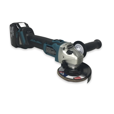 MAKITA - Miniesmeril 115mm 4-1/2in 8.500 Rpm,1 Batería 18V Li-ION de 5.0 Ah, Cargador y 3 Discos.