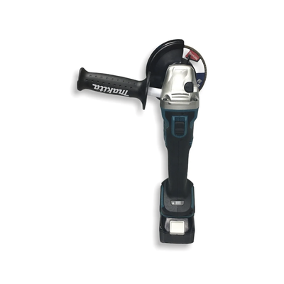 MAKITA - Miniesmeril 115mm 4-1/2in 8.500 Rpm,1 Batería 18V Li-ION de 5.0 Ah, Cargador y 3 Discos.